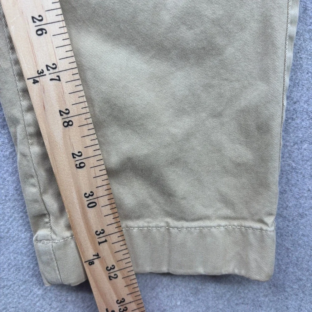 Brooks Brothers Red Fleece Chino Pants Mens‎ 32x32 (Tagged 33x34) Khaki Slim Fit